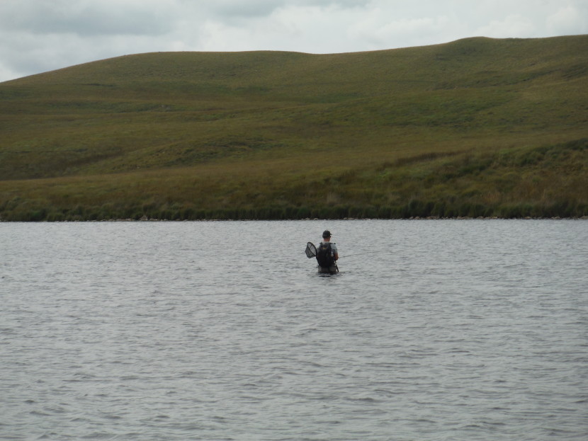 Llyn Gynon - landscape with solitary figure